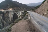 Dawn Over California's Mountain Pass: A Scenic View of the USA