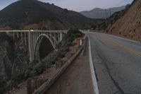 Dawn Over California's Mountain Pass: A Scenic View of the USA