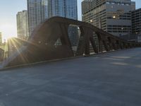 Dawn Over Chicago, Illinois: A Glimpse of Skyscrapers