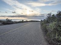 Dawn Over Coastal Highway in California, USA