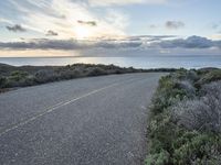 Dawn Over Coastal Highway in California, USA