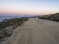 Dawn Over Coastal Terrain in Portugal