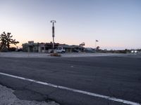 Dawn Over Desert Motel in Los Angeles