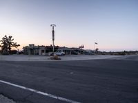 Dawn Over Desert Motel in Los Angeles