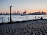 Dawn Over Hamburg Harbor