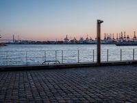 Dawn Over Hamburg Harbor