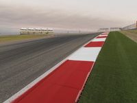 Dawn over Highway: Asphalt Field and Clear Sky