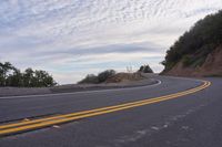 Dawn Over a Low Mountain Road in California: Beauty in Nature