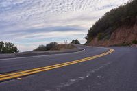 Dawn Over a Low Mountain Road in California: Beauty in Nature