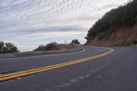 Dawn Over a Low Mountain Road in California: Beauty in Nature