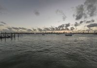 Dawn Over Miami Harbor: Ocean and Sky