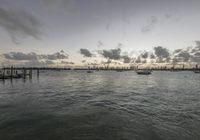 Dawn Over Miami Harbor: Ocean and Sky