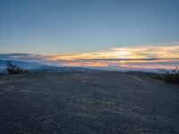 Dawn Over Mulholland Drive in Los Angeles