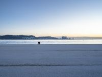 Dawn over the Ocean in Lisbon, Portugal