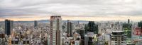 Dawn Over Osaka Skyline