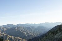 Dawn Over Rugged Mountains in California 001