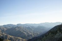 Dawn Over Rugged Mountains in California