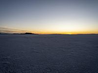 Dawn over the Salt Lake Desert: A Spectacular View