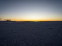 Dawn over the Salt Lake Desert: A Spectacular View