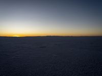 Dawn over the Salt Lake Desert: A Spectacular View