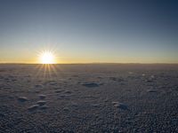 Dawn Over the Water: A Desert Horizon