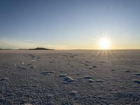 Dawn Over the Water: A Desert Horizon