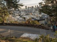 Dawn Overlook of San Francisco: A High View of the Highway