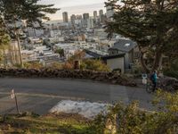 Dawn Overlook of San Francisco: A High View of the Highway