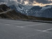 Dawn Overlooking a Dramatic Mountain Landscape