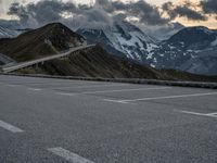 Dawn Overlooking a Dramatic Mountain Landscape