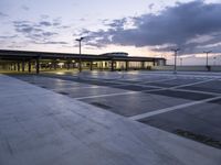 Dawn at a Parking Garage in Berlin