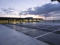 Dawn at a Parking Garage in Berlin