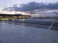 Dawn at a Parking Garage in Berlin