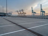 Dawn at the Pier in Barcelona, Spain