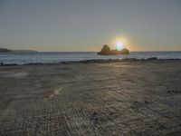 Dawn Portugal Beach Sunlight Ocean 003