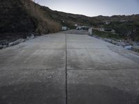 Dawn in Portugal: Road, Trees, and Ocean