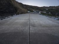 Dawn in Portugal: Road, Trees, and Ocean