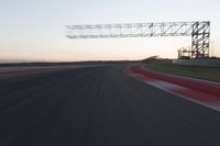 Dawn on the Race Track: A Straight Road Ahead