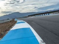 Dawn at the Race Track in the USA: Sunrise over the Asphalt