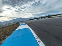 Dawn at the Race Track in the USA: Sunrise over the Asphalt