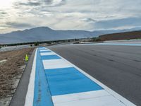 Dawn at the Race Track in the USA: Sunrise over the Asphalt