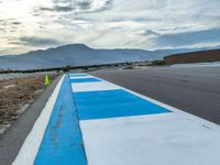 Dawn at the Race Track in the USA: Sunrise over the Asphalt