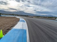 Dawn at the Race Track in the USA: Sunrise over the Asphalt