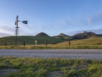 Dawn Road: Scenic Asphalt Landscape with Mountain View