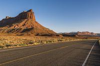 Dawn Road through Desert Mountain
