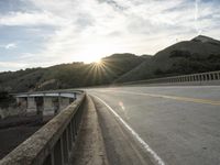 California Dawn Road Landscape