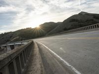 California Dawn Road Landscape