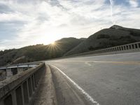 California Dawn Road Landscape