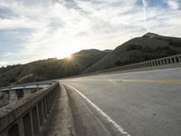 California Dawn Road Landscape