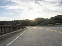 California Dawn Road Landscape